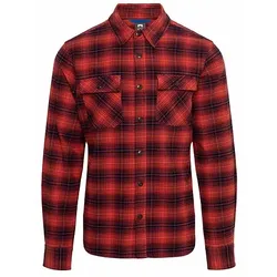Narsaq Herren Sermilik Plaid Flanellhemd - L - Rooibos