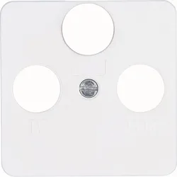 Kopp 351913181 EUROPA - Antennen-Abdeckung TV/RF/SAT, Farbe: arktisweiß