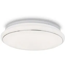 JUST LIGHT. LED-Deckenleuchte Jupiter Kunststoff Weiß 35 cm