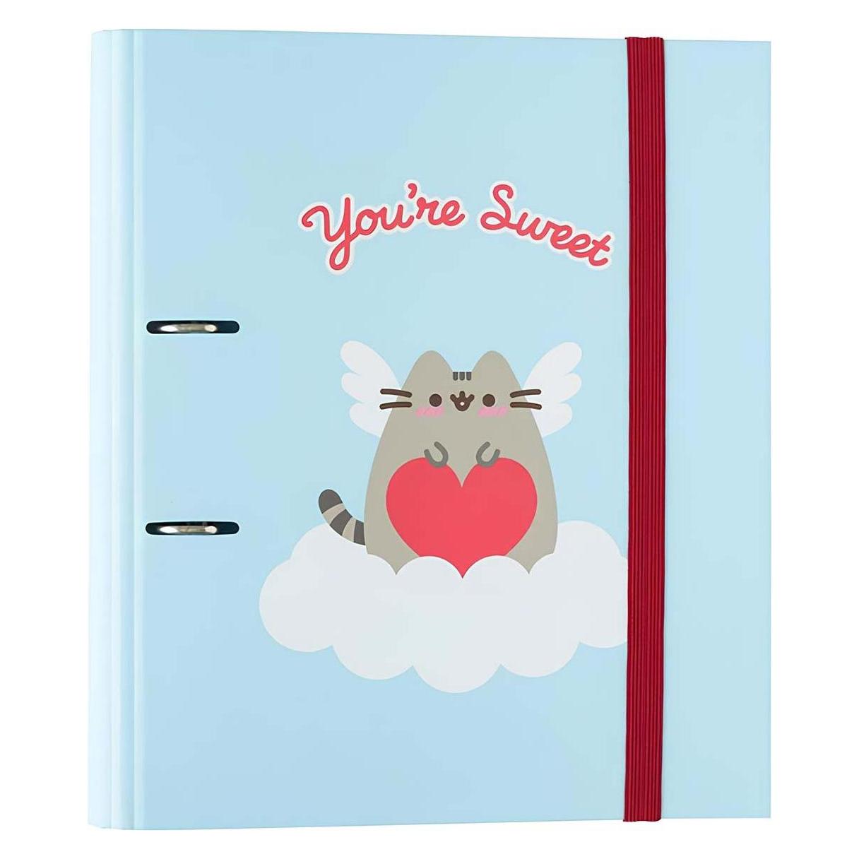 Pusheen Ringordner A4 Schmal 2 Ringe Cat Ordner A4 (A4, 1 Stk.) (C2AT0069)