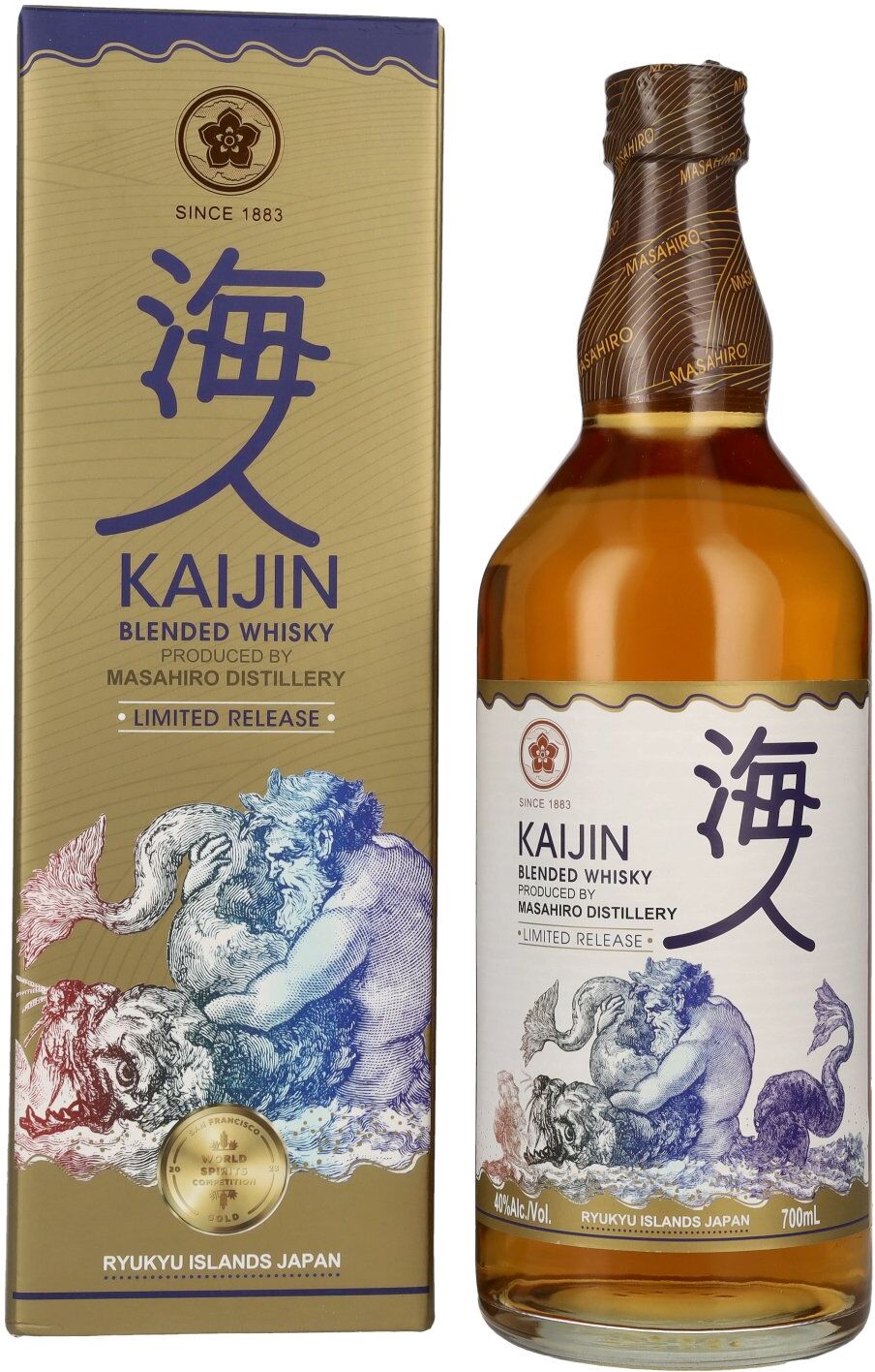 Kaijin Blended Whisky 40% Vol. 0,7l in Geschenkbox