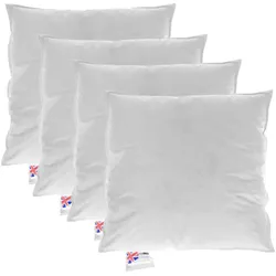 FÜLLKISSEN 4er-Set – 50/50 cm, Gänsefedern & Daunen
