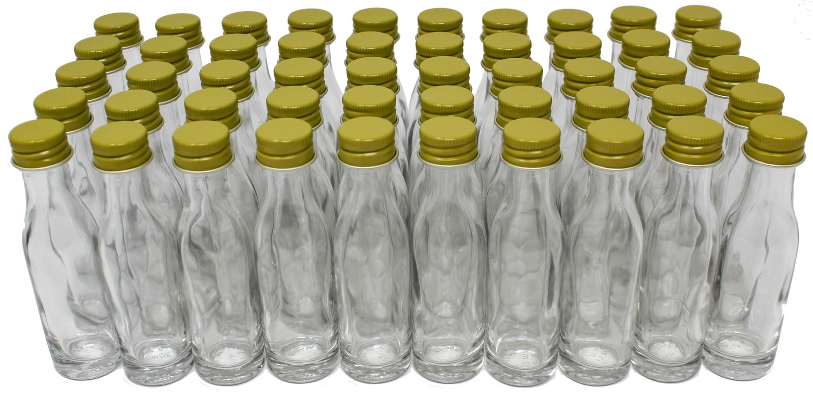 Dripio 50 lege glazen flessen van 20 ml met schroefdop