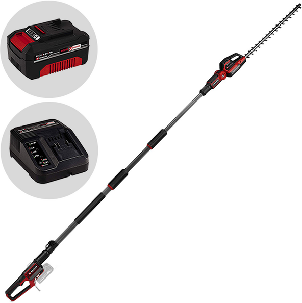 Einhell GP-HH 18/50 Li T BL - Taille-haie à batterie sur perche télescopique - 18 V 4Ah