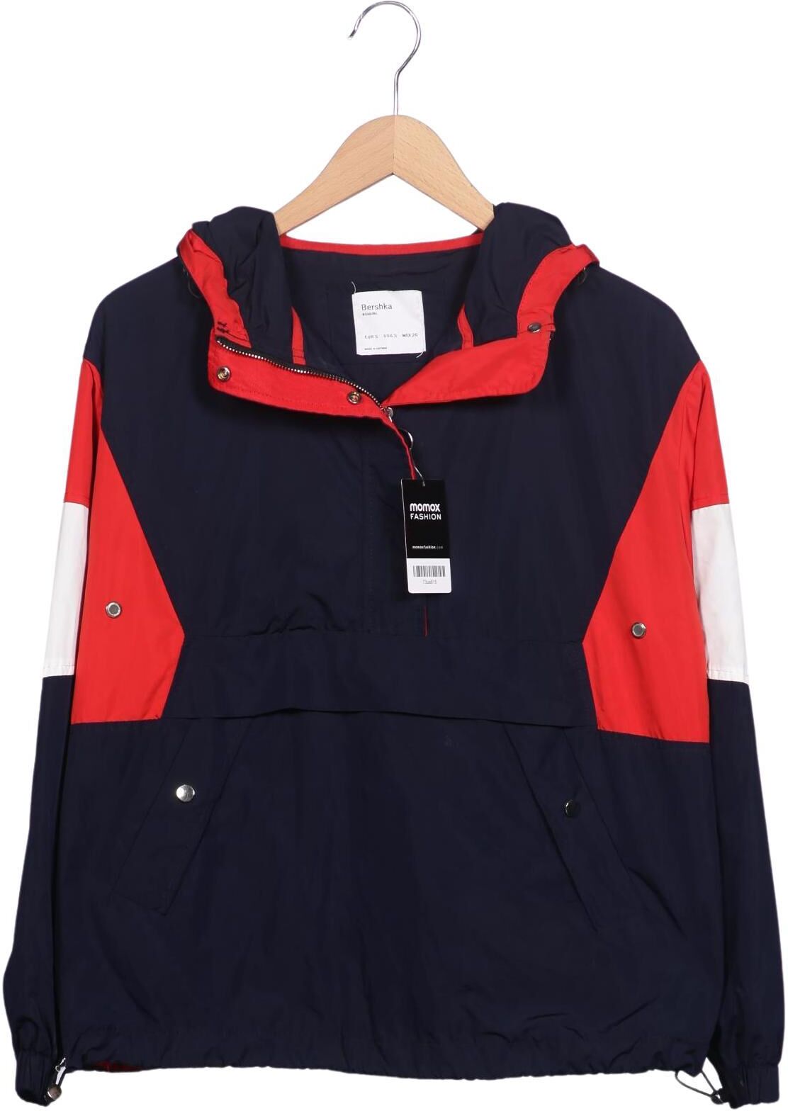 bershka Damen Jacke, Mehrfarbig, Gr. S, Synthetik - Second Hand