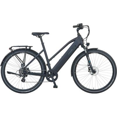 E-Bike PROPHETE "Entdecker 2.8" Gr. 50, schwarz (schwarz matt, schwarz), Elektrofahrräder, 50cm, 28 Zoll (71,12cm), Pedelec, Elektrofahrrad für Damen
