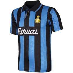 Copa Football, Unisex, Fussballtrikot, Inter Mailand 1993 - 94 Retro Trikot FC Internazionale Milano 1993 - 94 Vintage Shirt (XL), Blau, Schwarz