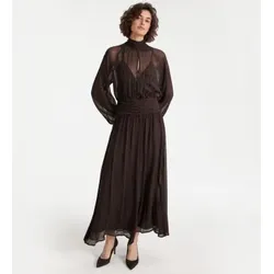Marella für Damen. 2623226101200 Braunes Kleid Mllgarza (36), Lässig, Viskose, Langarm