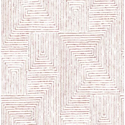 Scott Living Merritt Red Geometric Wallpaper
