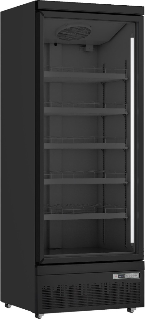 SARO Kühlschrank mit Glastür. Modell GTK 600 PRO - schwarz Flaschenkühlschrank, Glastür , Kiosk , Theke , Getränkekühlschrank, Party