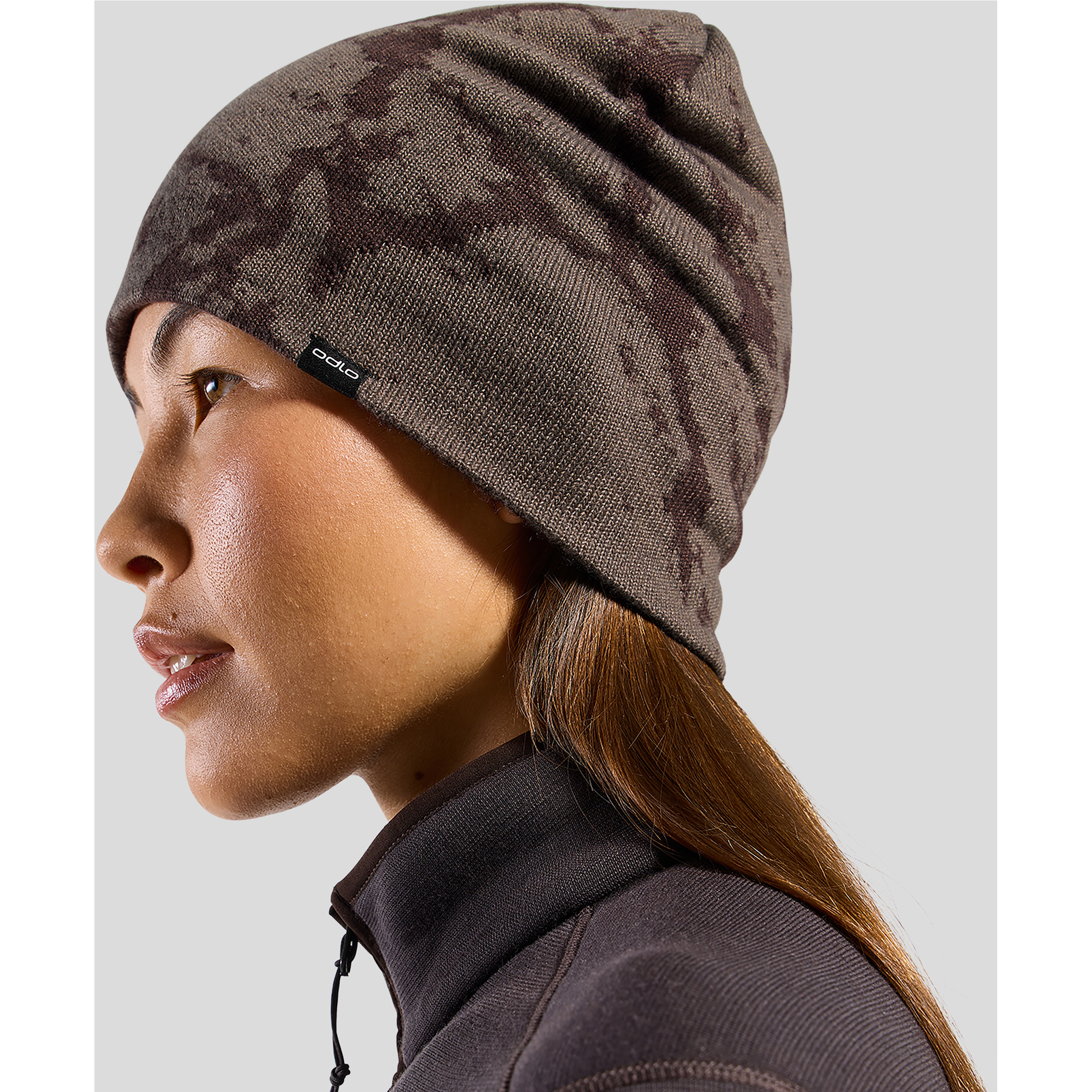 Odlo Essential Reversible Mützen & Beanies braun Trailrunning | Laufen | Langlauf Skating | Langlauf Klassik Schnell trocknend