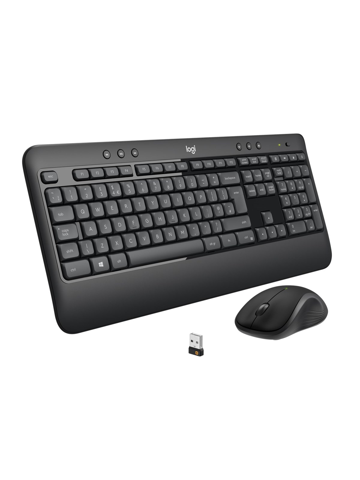 Logitech MK540 Advanded Wireless Combo - US - Tastatur & Maus Set - Englisch (US) - Schwarz