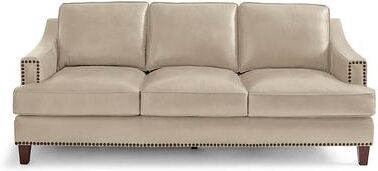Collins Sofa - Clay Leather - Grandin Road