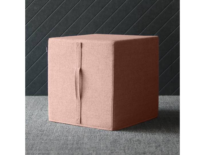 Sitzwürfel OFFA 42 x 42 x 42cm Pink/Babyrosa