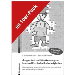 Gruppentest zur Früherkennung von Lese- und Rechtschreibschwierigkeiten, Fachbücher von Karlheinz Barth, Berthold Gomm