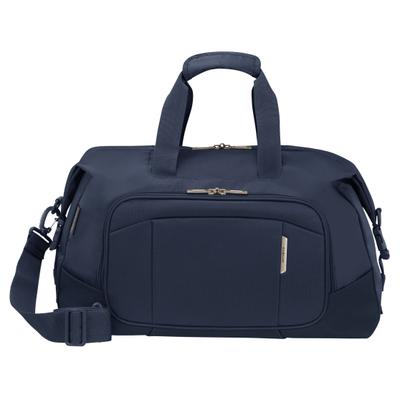 Reisetasche SAMSONITE "RESPARK 48", Gr. B/H/T: 48cm x 35cm x 24cm, blau (dunkelblau), PET, Polyurethan (PU), unifarben, Taschen Reisetasche, Weekender Reisetasche Sporttasche mit abnehmbarem Schulterriemen