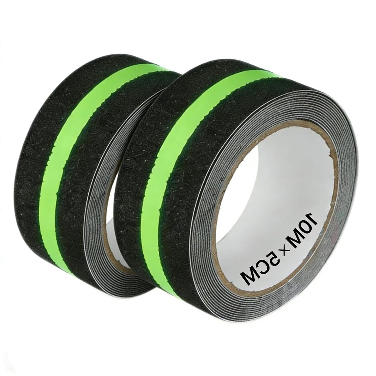 Lichtgevende antislip strips voor veilig traplopen - Zwart - 2 x 10m x 5cm