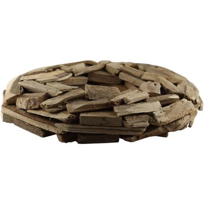 Dekokranz AM DESIGN "Holzkranz mit rustikalem Charme", beige (natur), H:7cm Ø:20cm, Holzwerkstoff, Dekokränze, in natürlicher Optik – ideal für individuelle Dekorationsideen