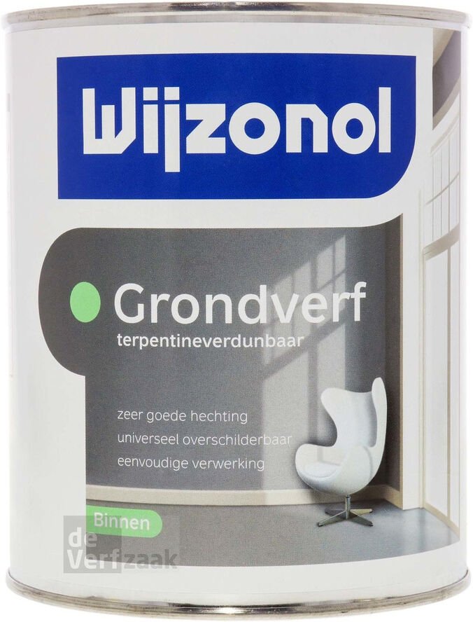 Wijzonol Grondverf Terpentine Verdunbaar - 1 Liter - Kleur   8712952041056   Verf