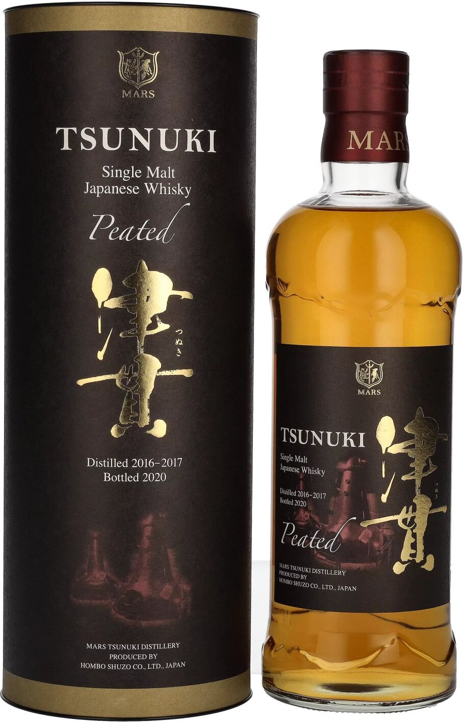 Mars Whisky Mars TSUNUKI Single Malt Japanese Whisky PEATED 2016-2017 50% Vol. 0,7l in Geschenkbox