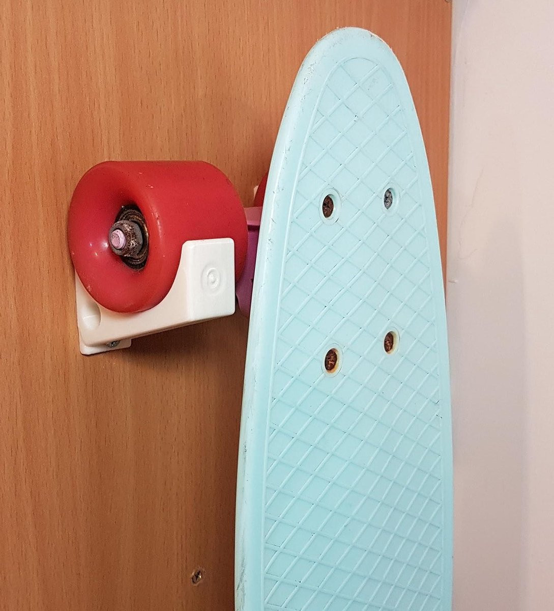 Skateboard Muurhaken Board Opslag Wit - 4 stuks