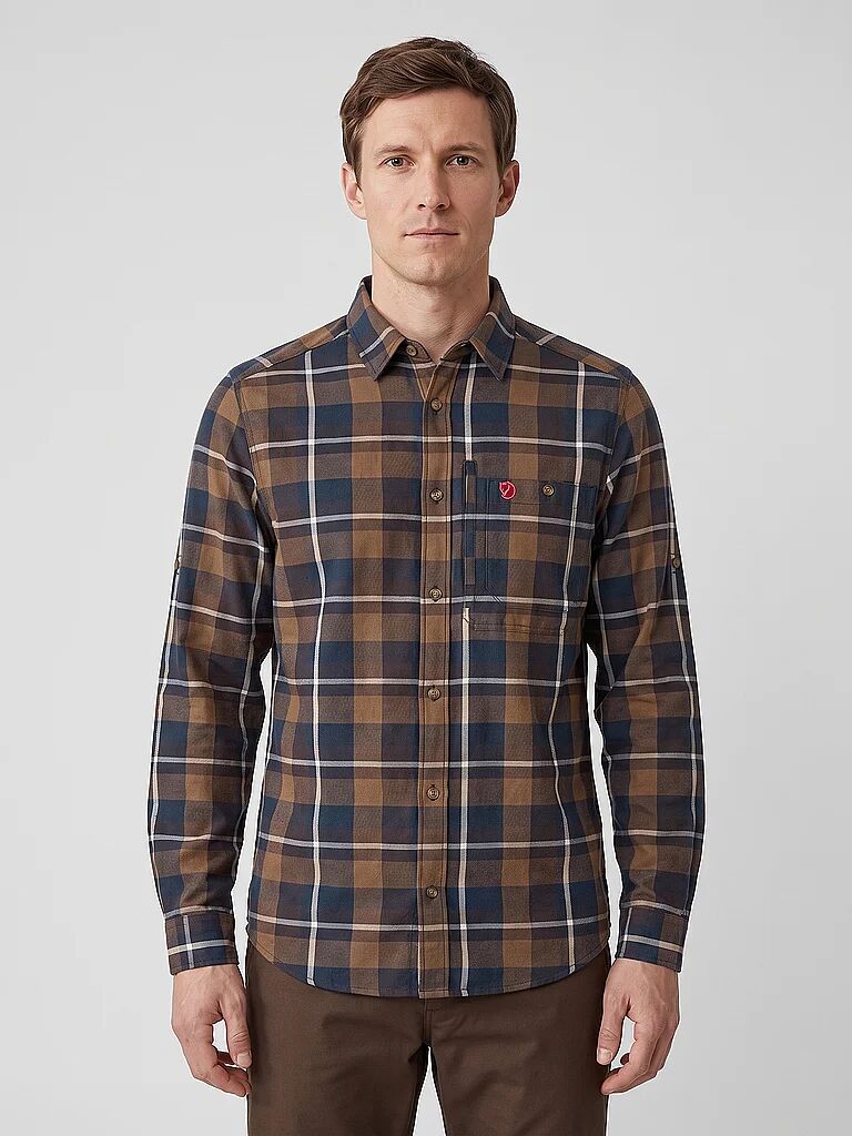 FJÄLLRÄVEN Herren Hemd Fjällglim Flannel Funktion braun   M M