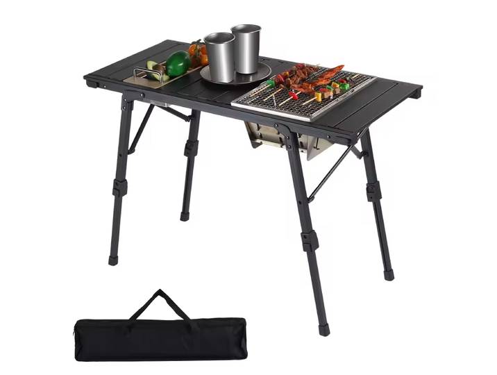 Table de cuisine multifonctionnelle détachable pour jardin, camping et barbecue, idéale pour l'extérieur et les usines, à prix abordable