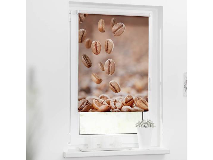 Klemmfix Rollo Kaffee 70 x 150cm Braun