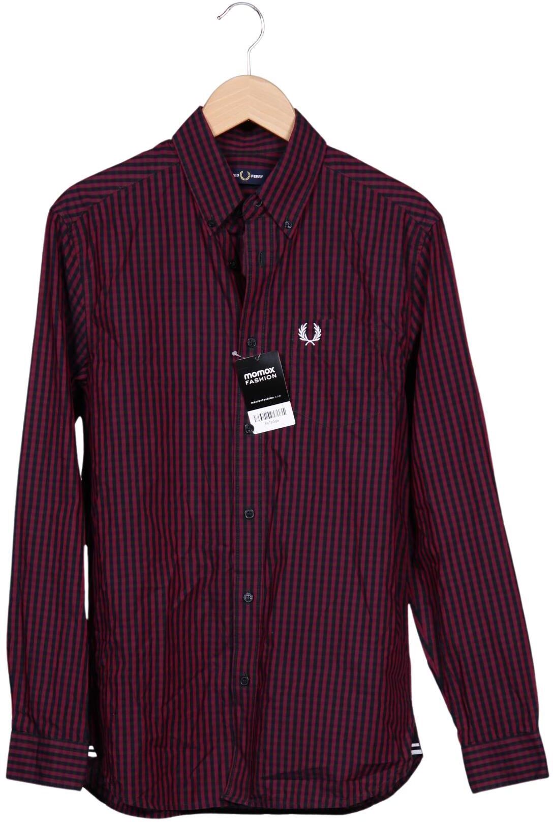 Fred Perry Herren Hemd, Mehrfarbig, Gr. S, Baumwolle - Second Hand