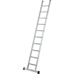 Anlegeleiter 14 Stufen, Aluminium, L 4.180mm, B 423mm, AH 4.900mm - silber