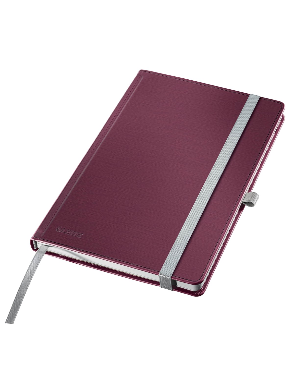 Leitz Style Notizbuch A5 kariert, Hardcover, Rot