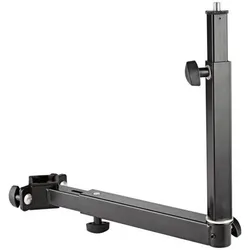 K&M 18807 Universal Halter mit iPH02 Tablethalter (Keyboard), Instrumentenständer + Halter, Schwarz