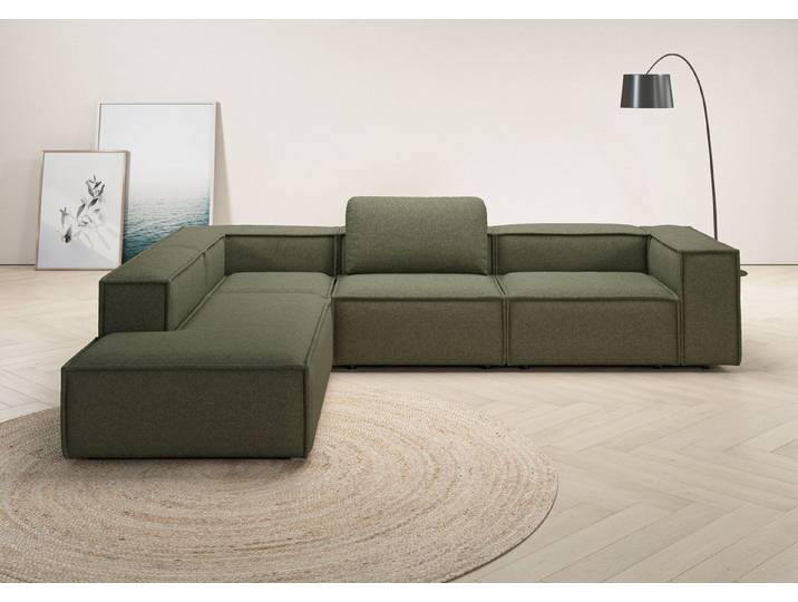 Home affaire Ecksofa Watertown luxuriöses Design & erstklassige Qualität, Japandi Design, Breite 311 cm