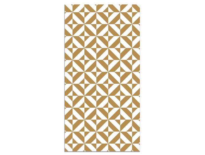 Tapis vinyle forme géométrique moutarde 60x200cm