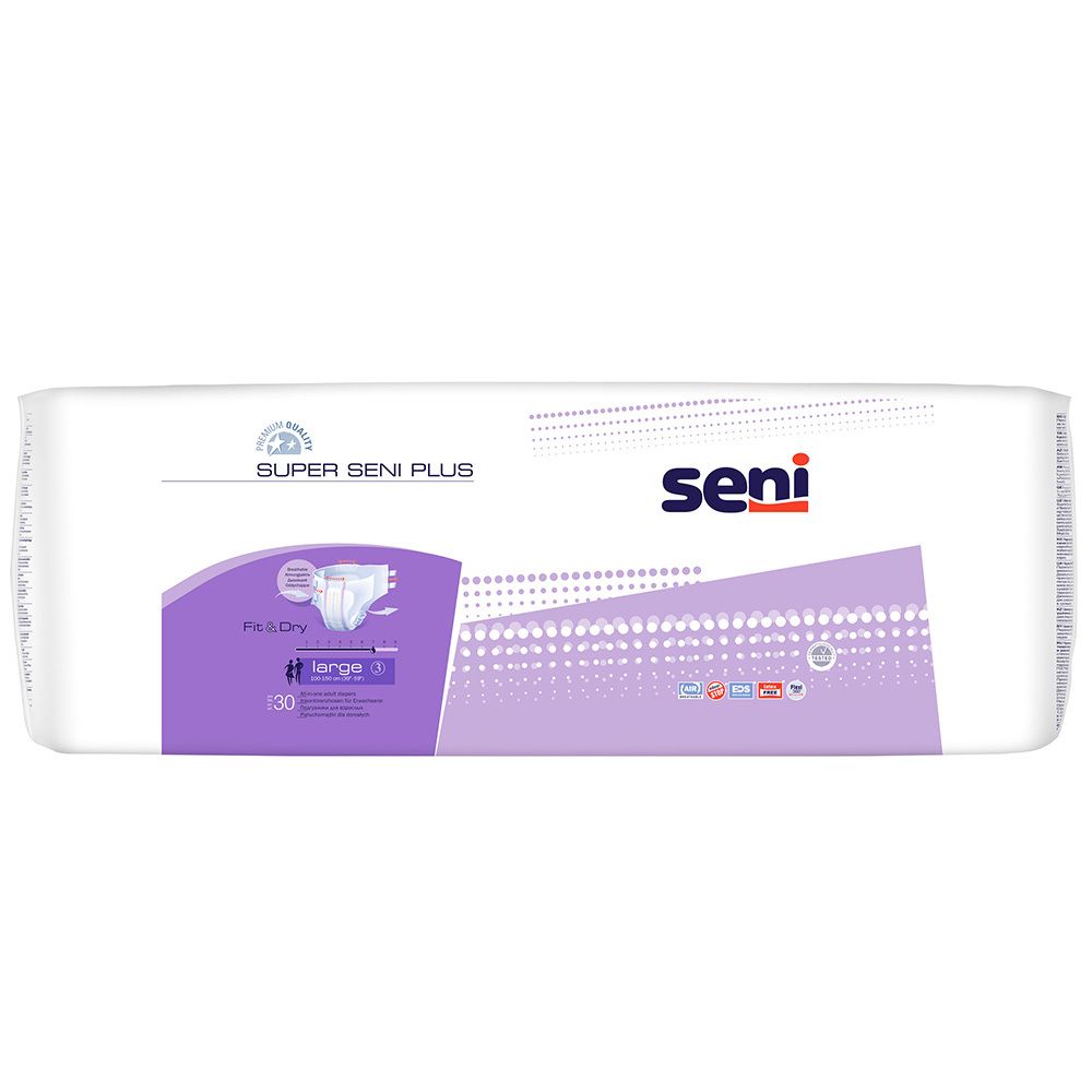 Seni Super Plus Inkontinenzslip M 30 St Windeln