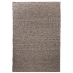 TISCA Webteppich Respect Pain 170 x 240 cm Wolle Grau