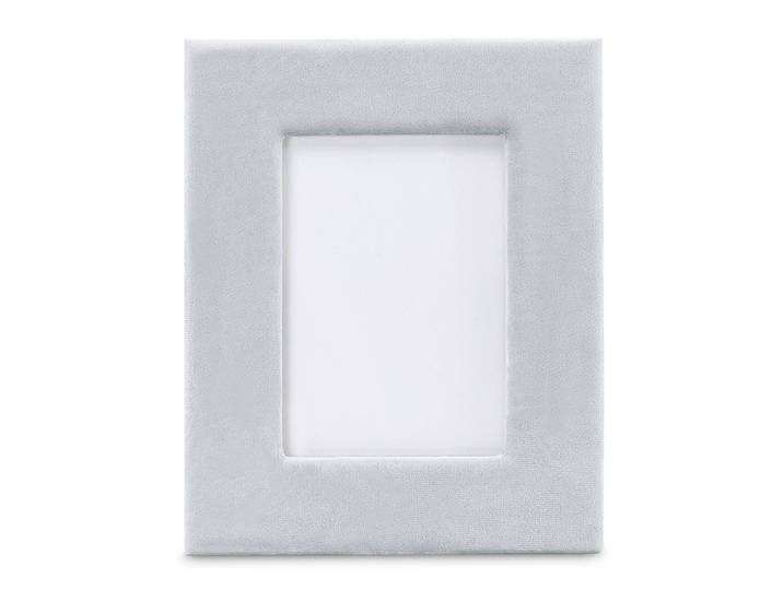 Bilderrahmen Velvet MDF-Platte,PVC,synthetischer Stoff,Vlies Grau/Grau 21 x 26cm