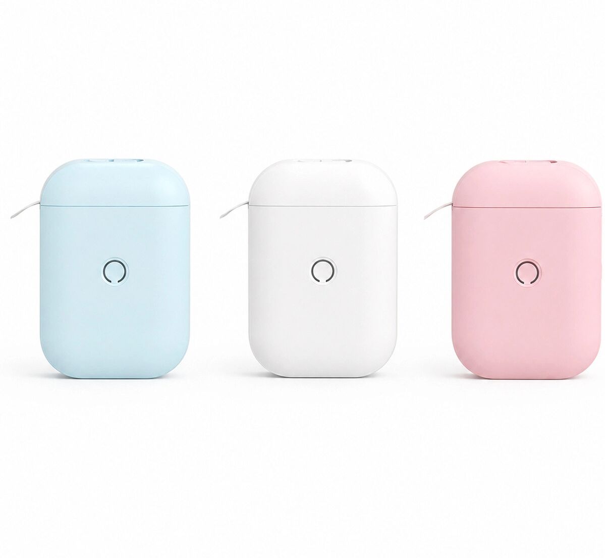 INF Mobiler Bluetooth-Thermoetikettendrucker, 15mm, ohne Tinte, kompatibel mit Apple iOS und Android Rosa