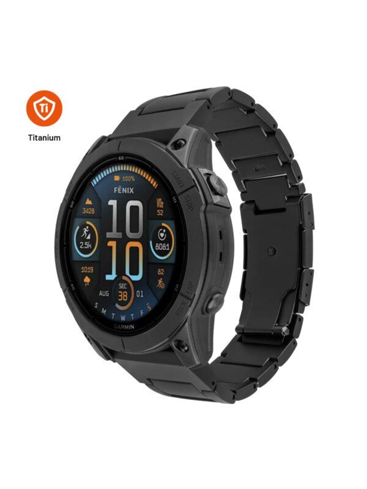 FIXED Titanium Strap for Garmin QuickFit 26mm Black