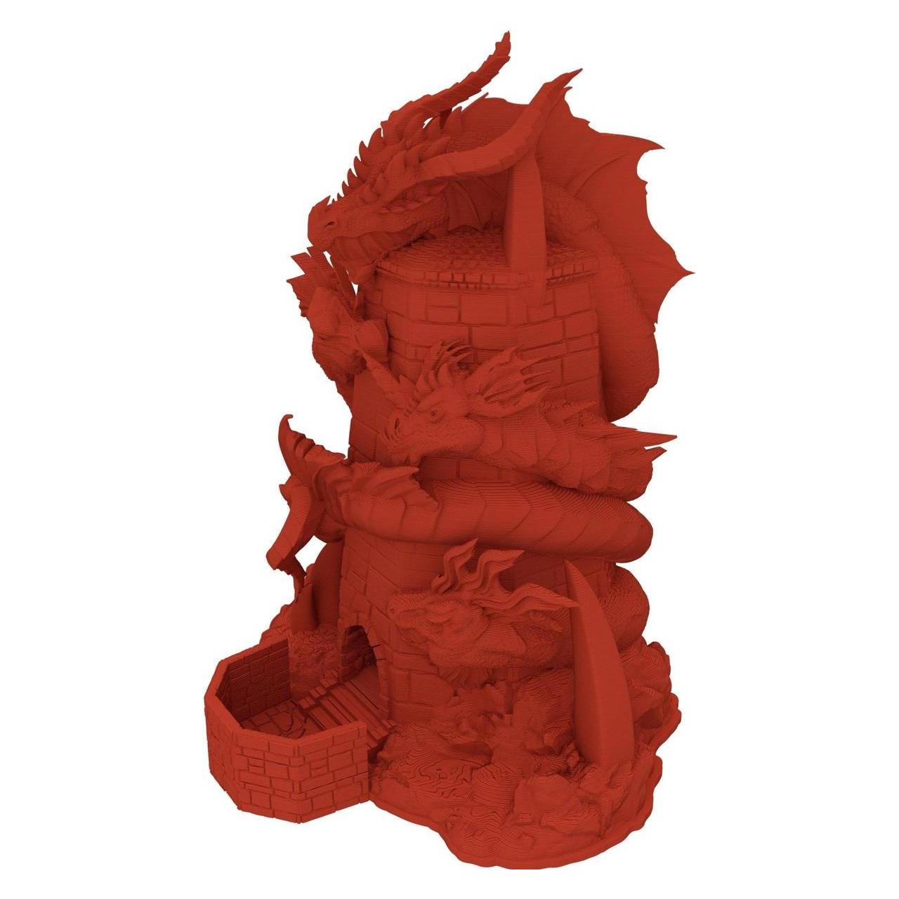 Feldherr Fates End Tiamat Würfelturm grau 3D gedruckt, abnehmbares Dach (Kunststoff) (377155)