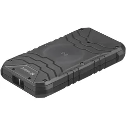 Sandberg Survivor (10000 mAh, 22.50 W, 37 Wh), Powerbank, Schwarz