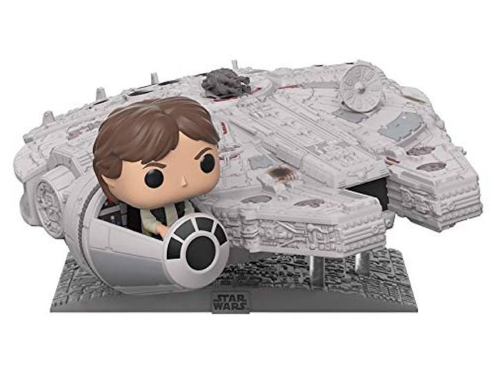 Funko Pop! Deluxe: Star Wars - Millennium Falcon with Han Solo, (Amazon Exclusive)