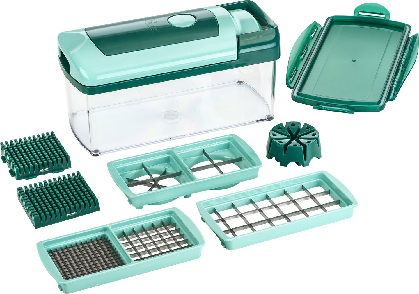 Genius Nicer Dicer Fusion A33728 10-delig alles-in-één snijapparaat voor fruit en groenten