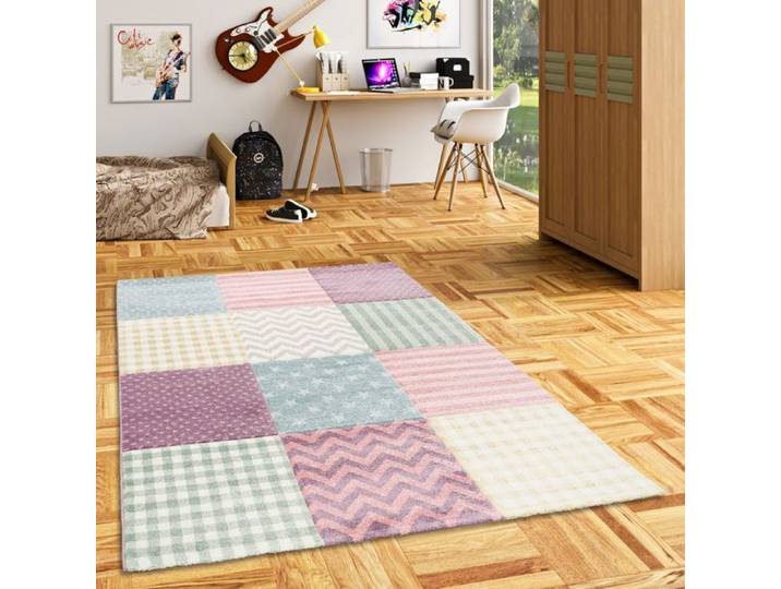 Tapis pour enfant - PERGAMON - Maui Kids - Velours souple - 120x170 cm - Couleurs pastel