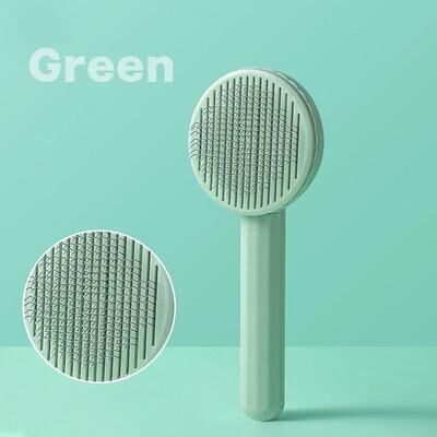 Uplifted Goods Cat Grooming Hair Remover Brush For Cats And Kittens green