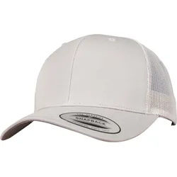 FLEXFIT Unisex Vintage Trucker Kappe Netz Cap 6606/6606T silver one size
