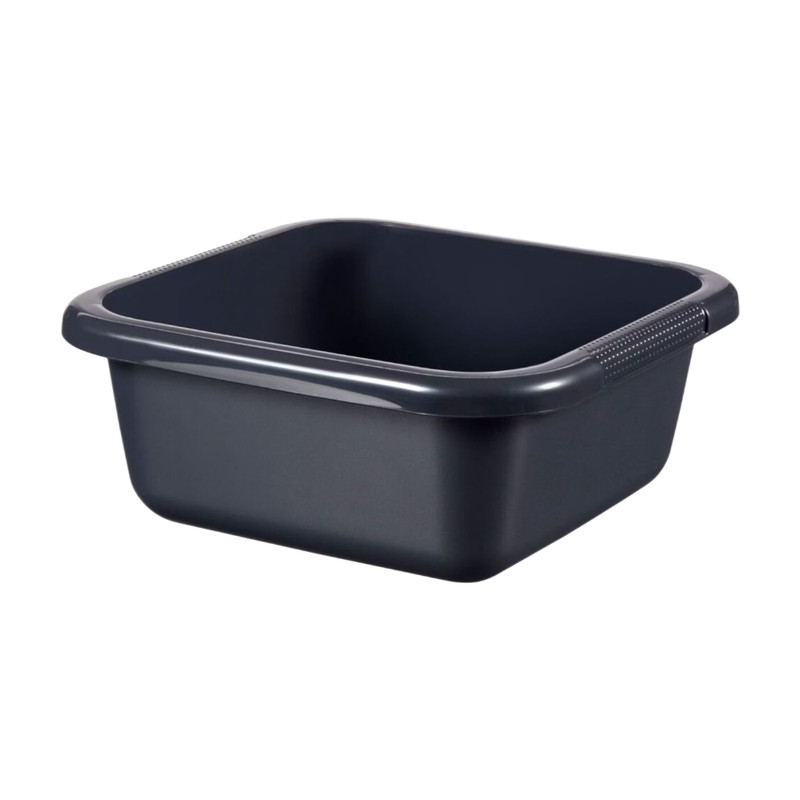 Curver Afwasemmer Solid Vierkant - 6 liter - Antraciet - Kunststof met handvatten