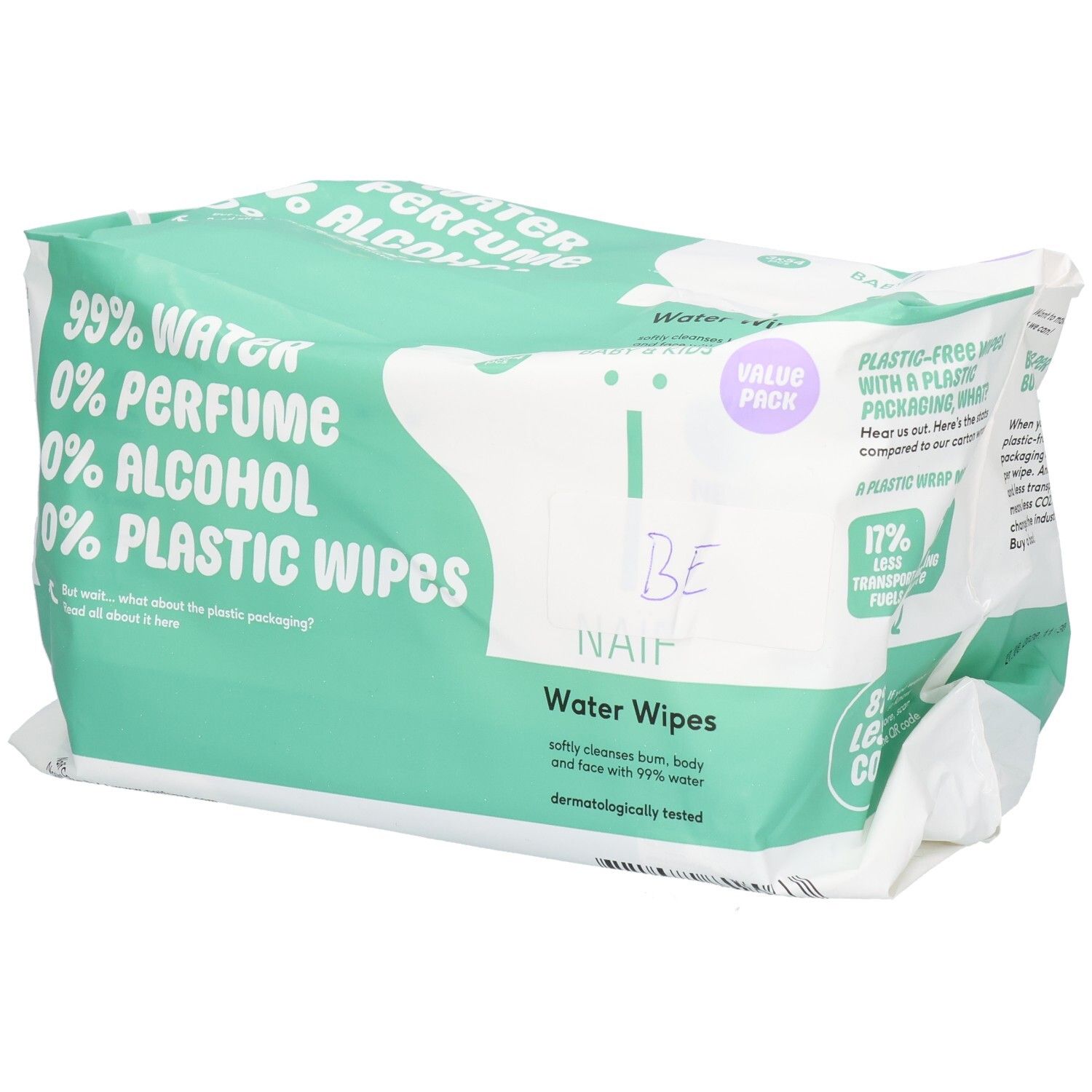 Naif Baby & Kids Plastic Free Wipes 3x54 St Tücher