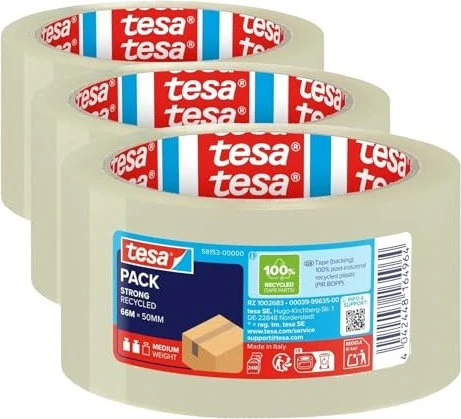 tesa pack Verpackungsklebeband Eco & Strong, 50 mm x 66 m transparent