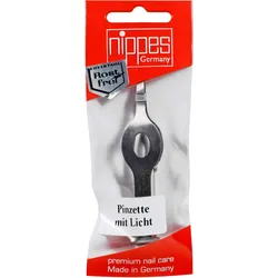 Nippes Pinzette Rostfrei mit Licht Nr.767E 1 ST